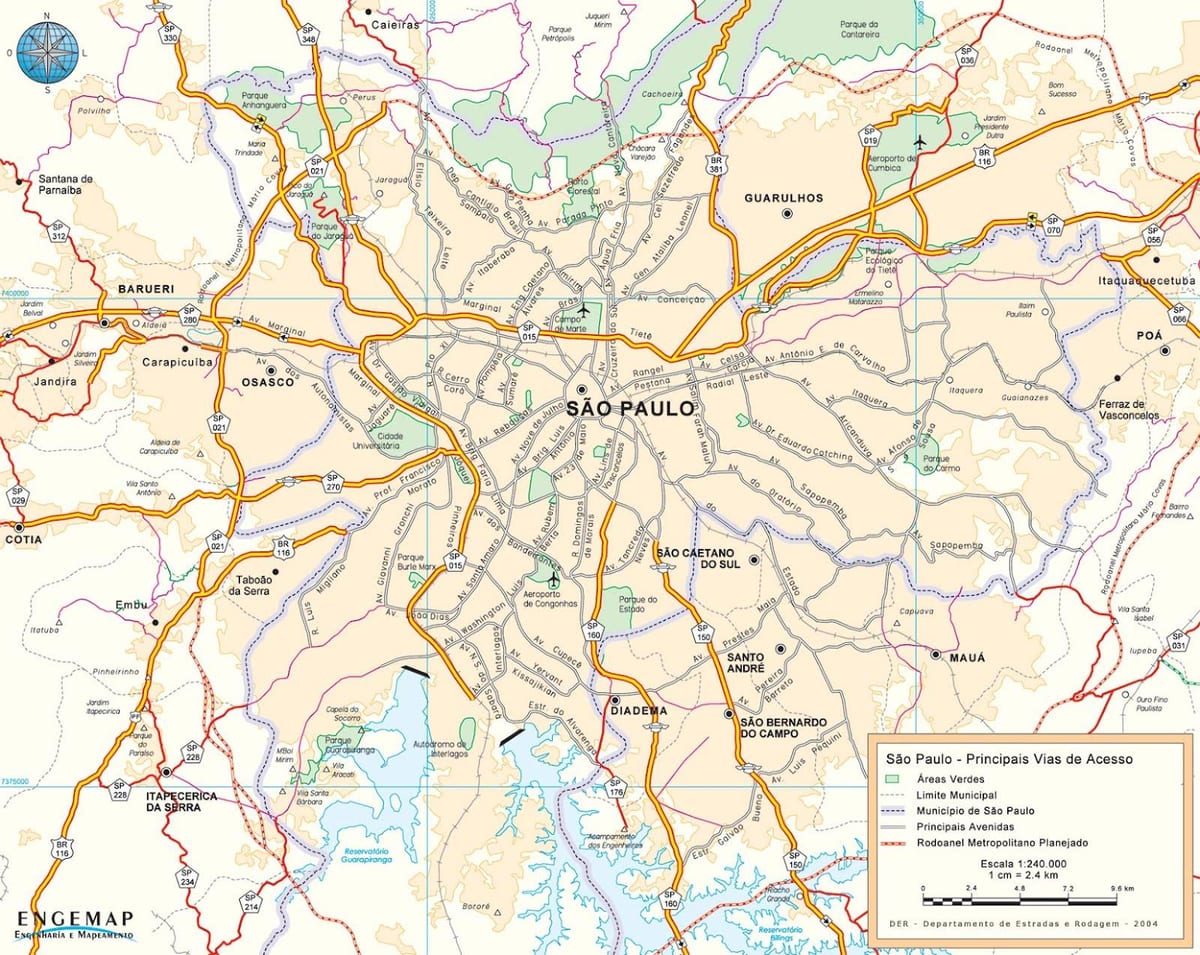 kaart São Paulo