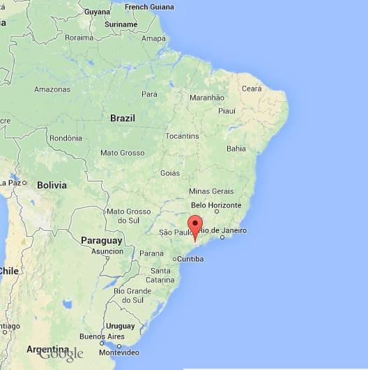 kaart Sao Paulo lõuna-ameerika