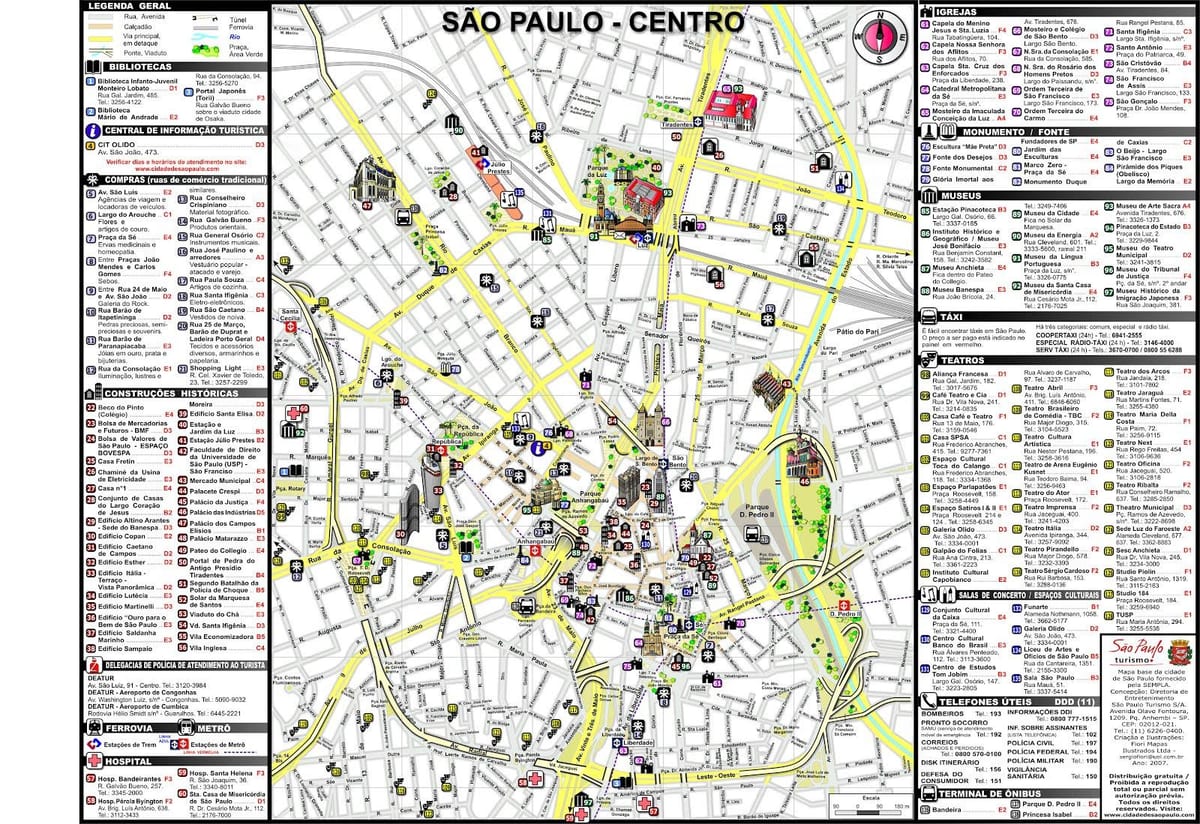 São Paulo turismikaart